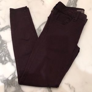 Maroon stretchy pants